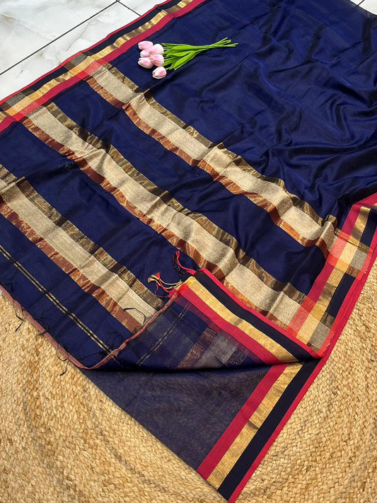 Maheshwari Saree in Handwoven Heritage Weave-174