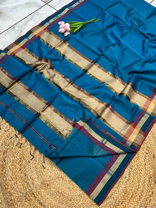 Maheshwari Saree in Handwoven Heritage Weave-194