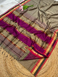 Maheshwari Saree in Handwoven Heritage Weave-191