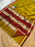 Maheshwari Saree in Handwoven Heritage Weave-200