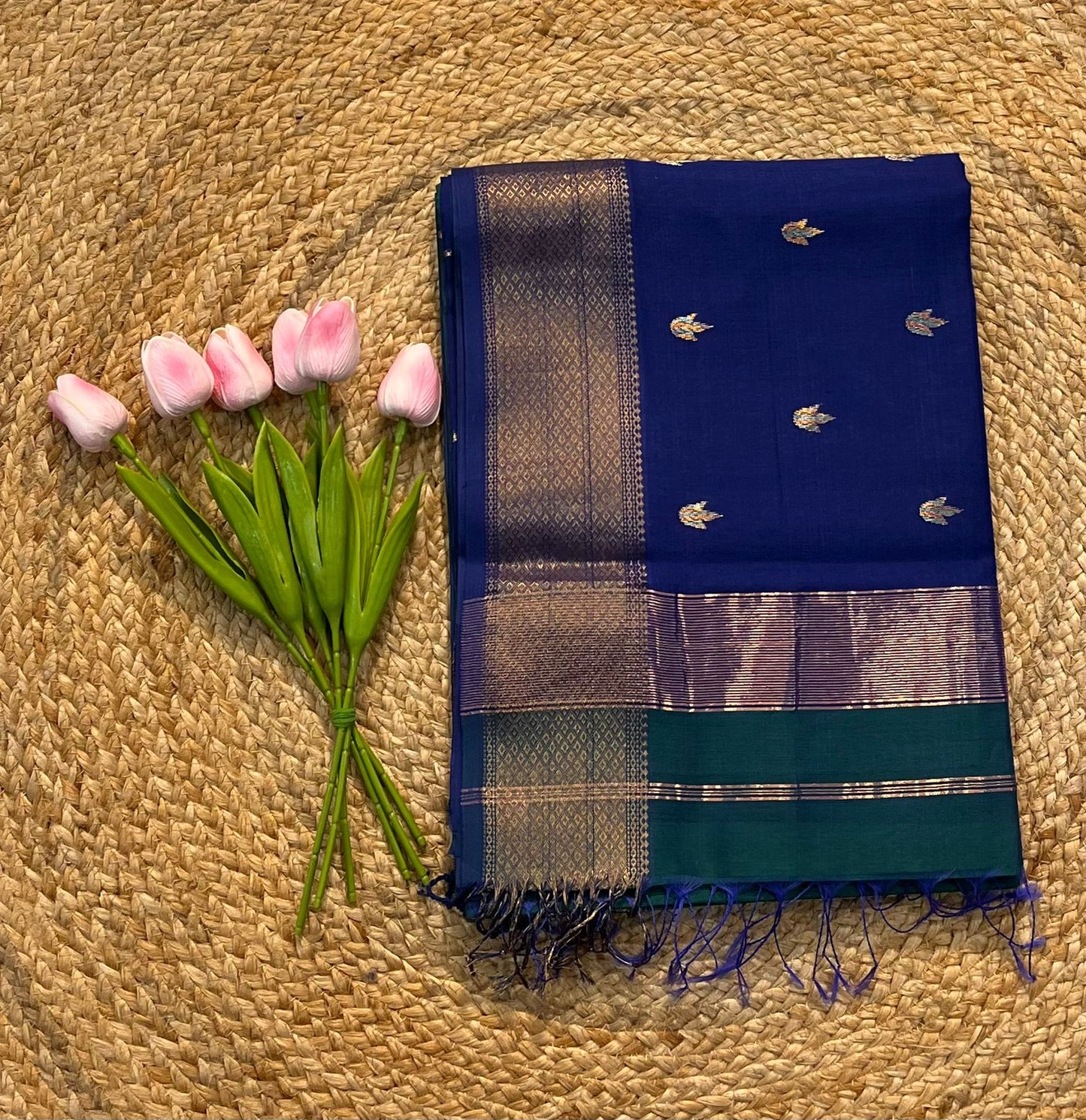 Maheshwari Saree in Handwoven Heritage Weave-217