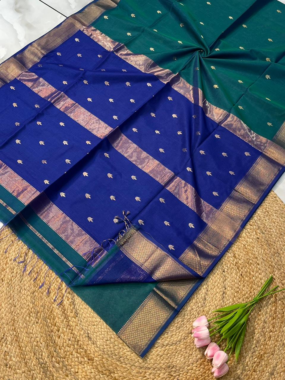 Maheshwari Saree in Handwoven Heritage Weave-217