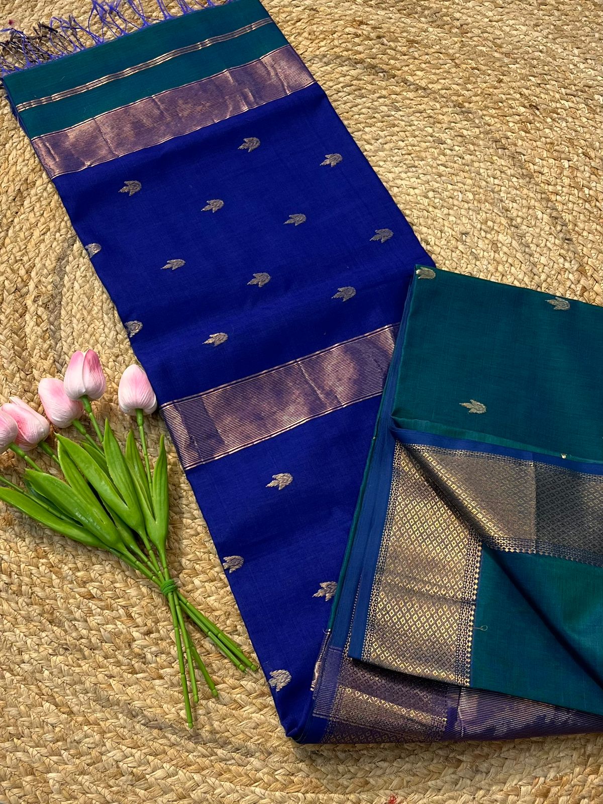 Maheshwari Saree in Handwoven Heritage Weave-217