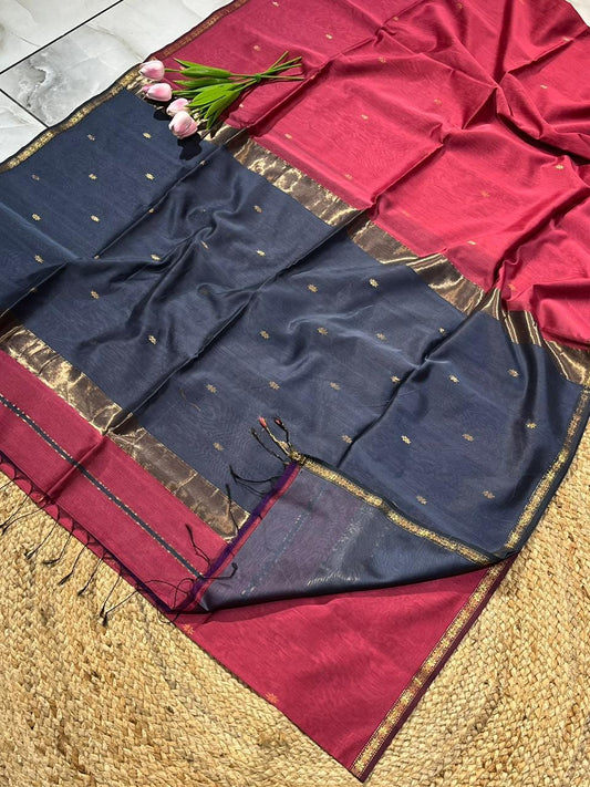 Maheshwari Saree in Handwoven Heritage Weave-269