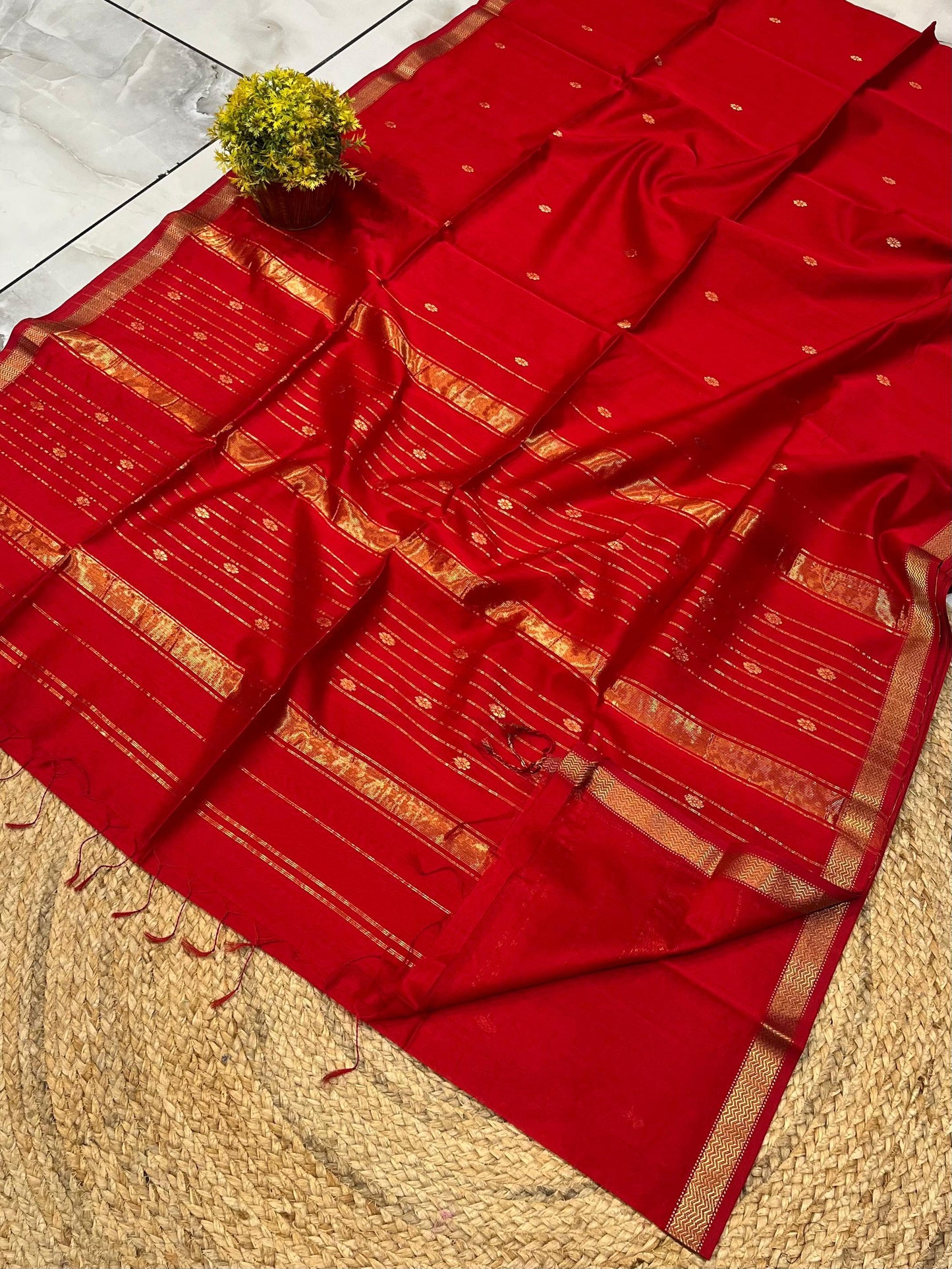 Maheshwari Saree in Handwoven Heritage Weave-248