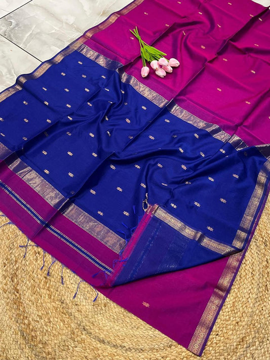Maheshwari Saree in Handwoven Heritage Weave-279