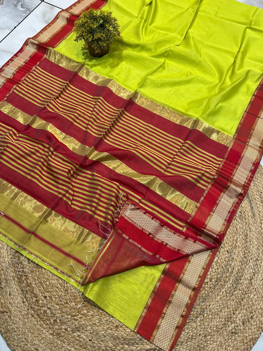 Maheshwari Saree in Handwoven Heritage Weave-220