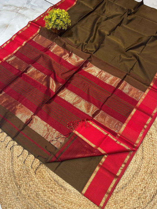 Maheshwari Saree in Handwoven Heritage Weave-232