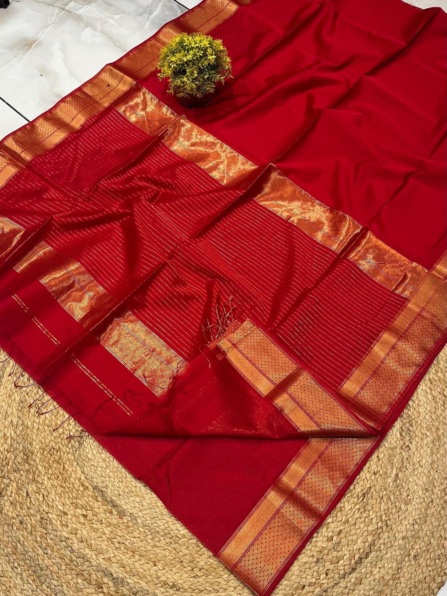 Maheshwari Saree in Handwoven Heritage Weave-253