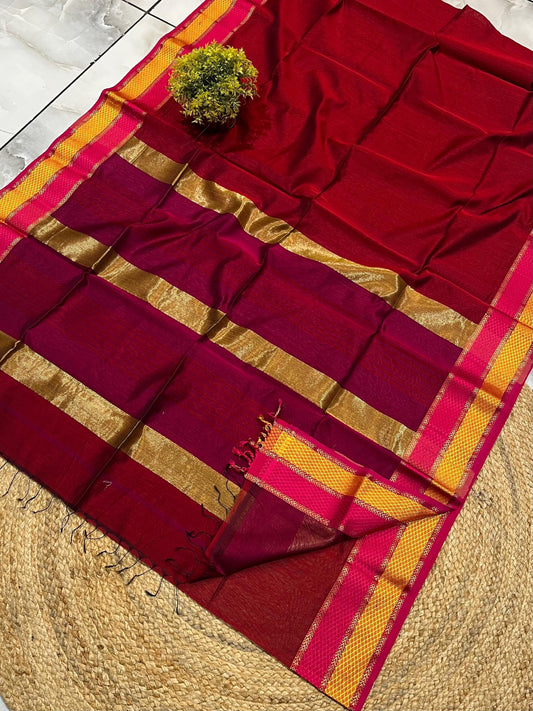 Maheshwari Saree in Handwoven Heritage Weave-230