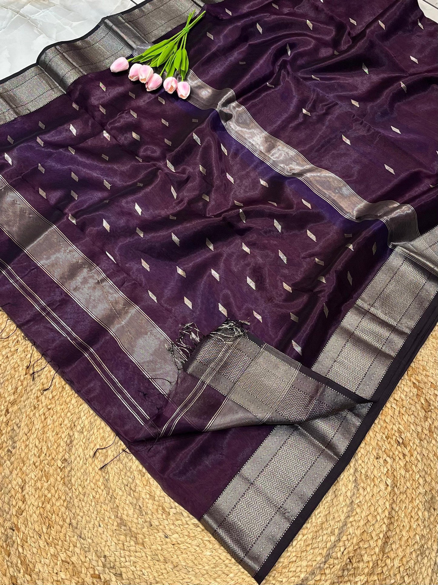 Maheshwari Saree in Handwoven Heritage Weave-239