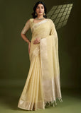 Blended Soft Silk Saree with Woven Pallu-006