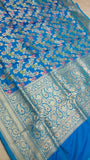 Banarasi Pure Katan Silk Saree with Handwoven Meenakari & Pure Gold Zari Work- KT002