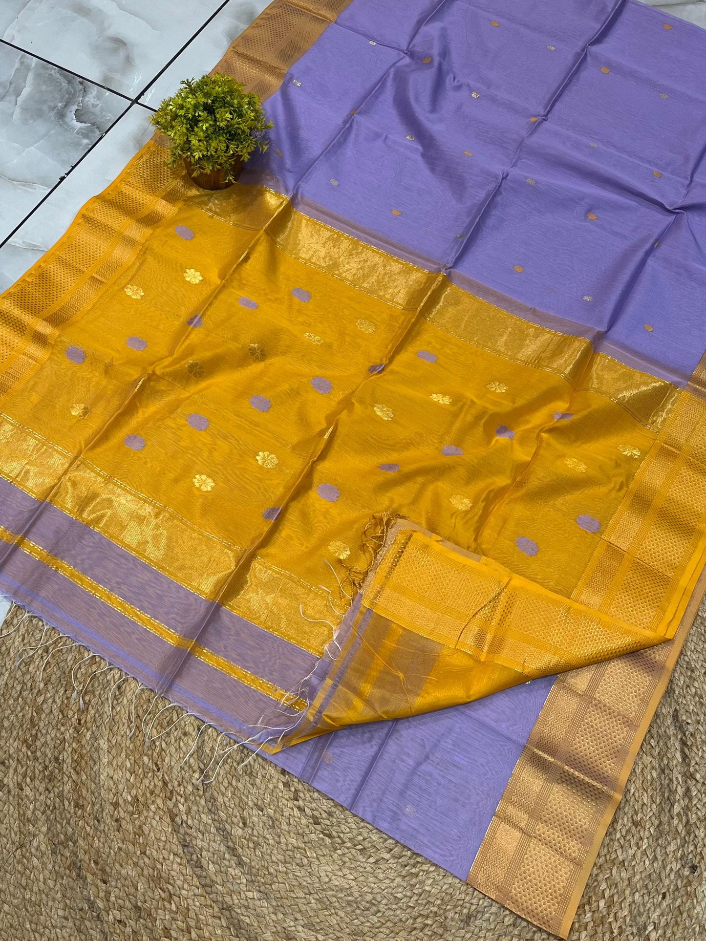 Maheshwari Saree in Handwoven Heritage Weave-105