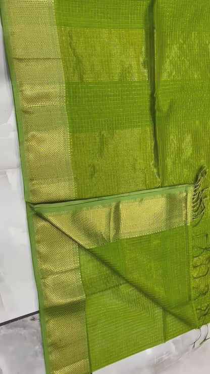 Maheshwari Saree in Handwoven Heritage Weave-058