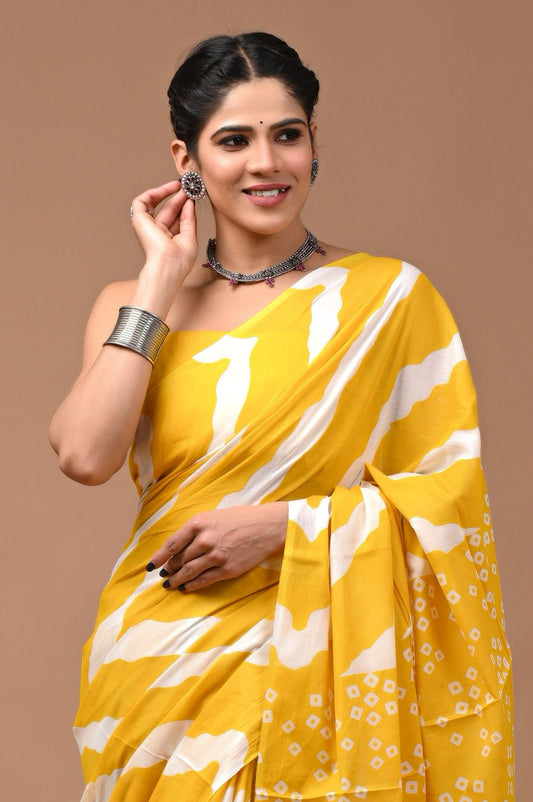 Cotton Mulmul Saree (Product Code - 021)