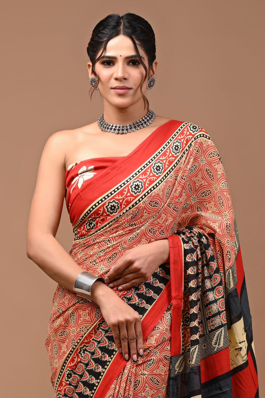 Cotton Mulmul Saree (Product Code - 022)